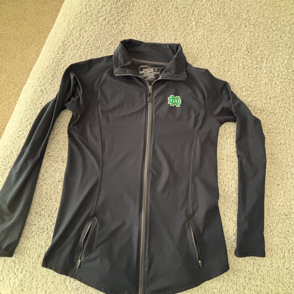 Campus Heritage Navy Full-Zip Jacket with Notre Dame Logo